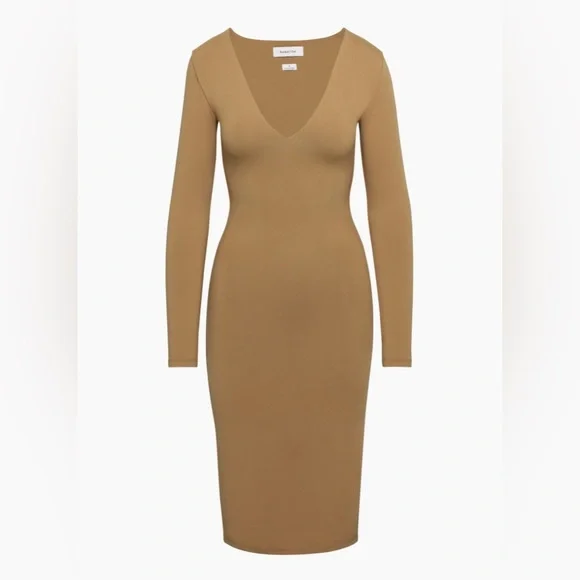 NWT Artitzia Babaton Contour V Neck Bodycon Midi Dress - Picture 3 of 13